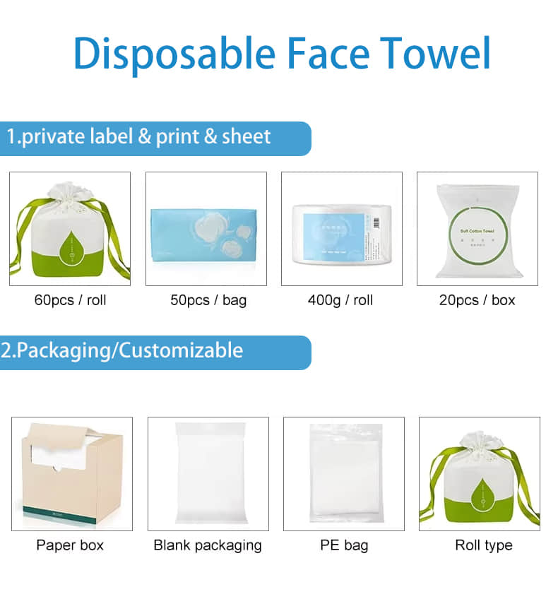 Wholesale Disposable Cotton Face Cleaning Towel Skin-Friendly Clean Towels for Face