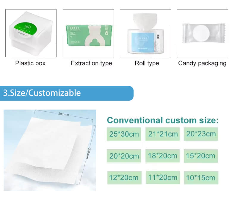 Wholesale Disposable Cotton Face Cleaning Towel Skin-Friendly Clean Towels for Face