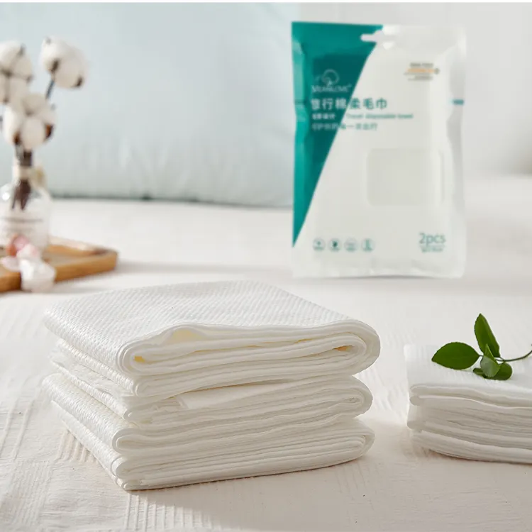 Disposable bath towel For Dry And Wet Use Hair face body Towel Travel sets towel OEM Quick Dry Nonwo
