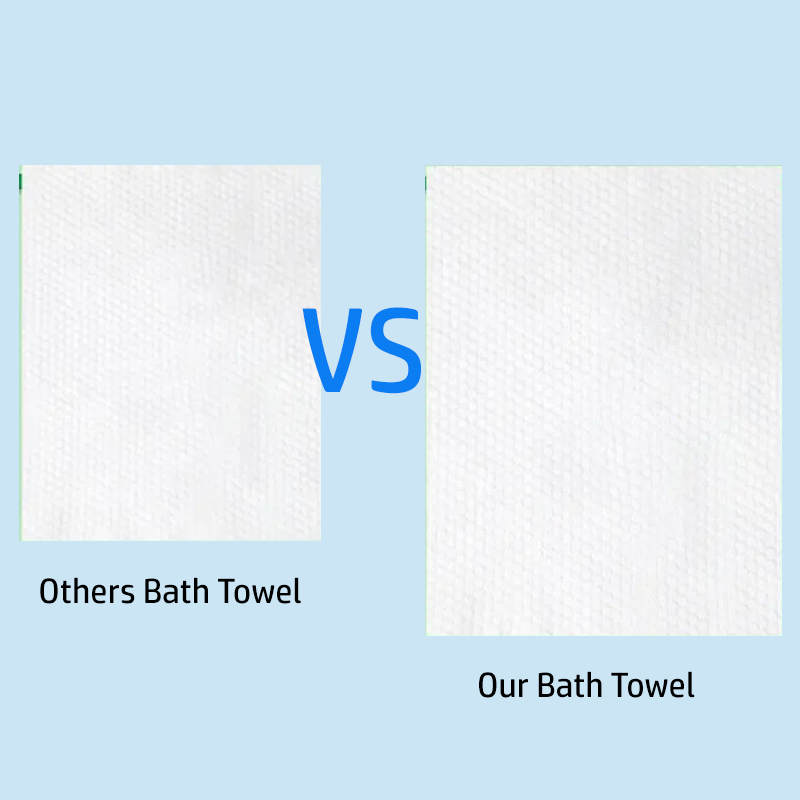 Disposable bath towel For Dry And Wet Use Hair face body Towel Travel sets towel OEM Quick Dry Nonwo