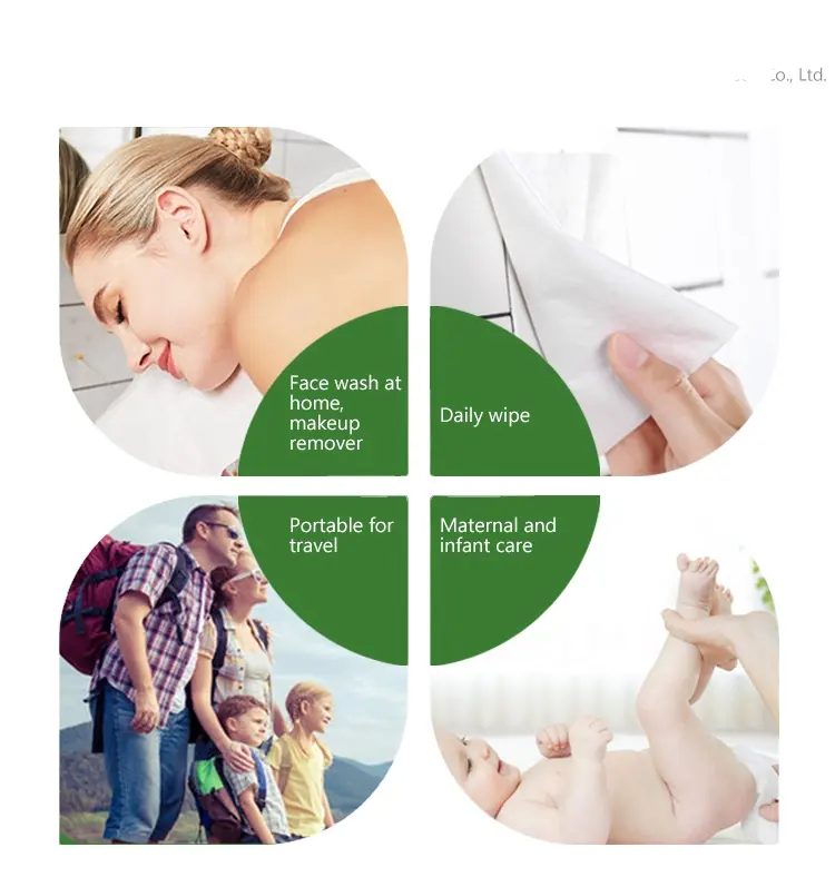 Disposable bath towel For Dry And Wet Use Hair face body Towel Travel sets towel OEM Quick Dry Nonwo