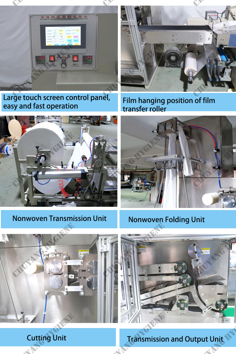 CY-2000 Fully automatic high speed disposable bath towel folding and packaging machine