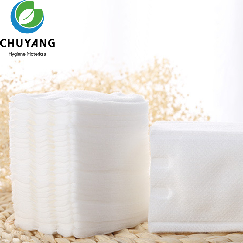 Disposable facial cleansing cotton square makeup removers pads hypoallergenic 100% pure cotton