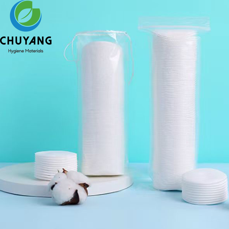 OEM Disposable Round Cosmetic cotton pads soft absorbent makeup remover Cotton Pads