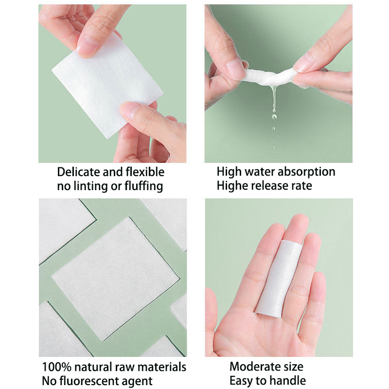 Disposable facial cleansing square cotton pad OEM Makeup Pads Manufacturer | Quanzhou Chuyang