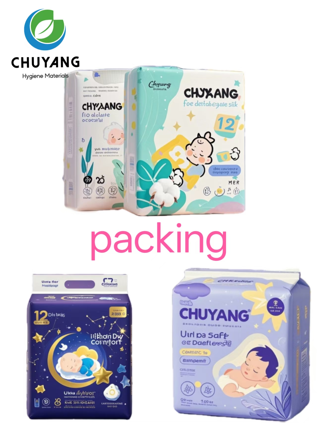 FREE SAMPLE Babies Diapers Disposable Baby Diaper Mafnufacturer Quick Absorption Baby  Diaper