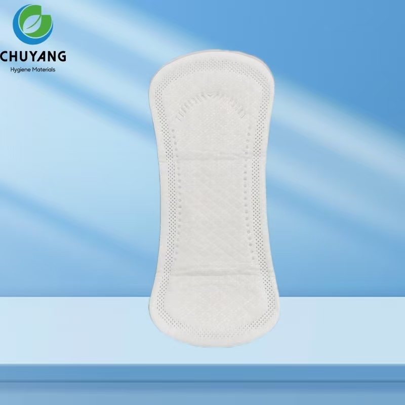 Day Use Ultra-Thin Fluff Pulp Breathable Disposable Wingless Non-woven Panty Liner for Women
