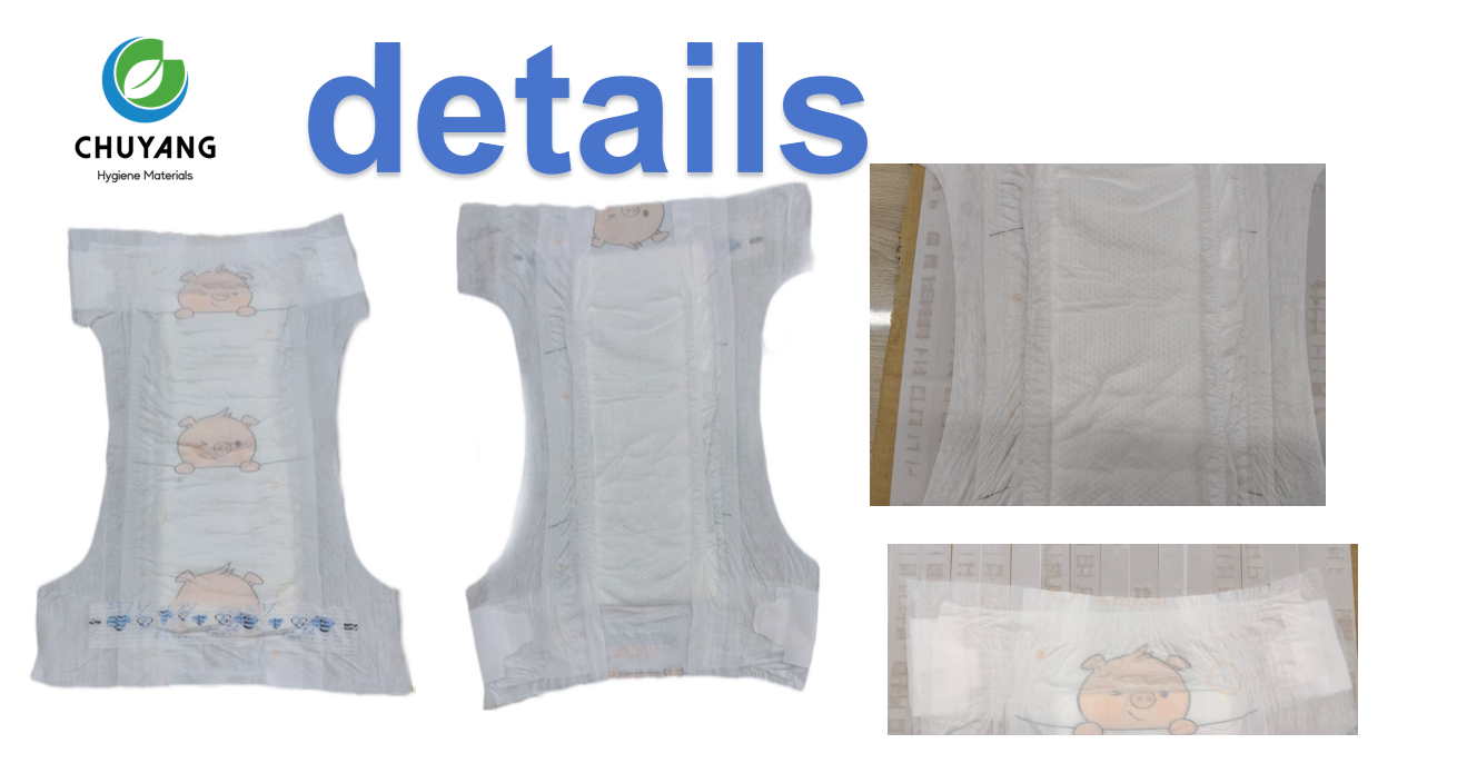Super Soft Cheap Baby Napkin I Shape Big Waistband Fluff Pulp Disposable Baby Diapers 