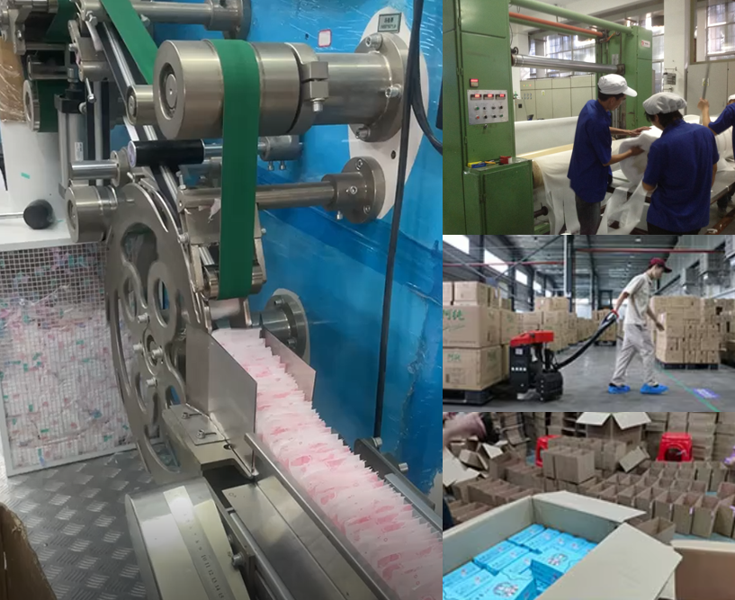 OEM-disposable-mesh-topsheet-338cm-sanitary-napkins-manufacturer