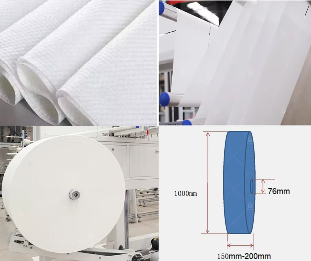 Full Automatic Wet Tissue Making Machine 5-30pcs Wet Wipes Production Line 