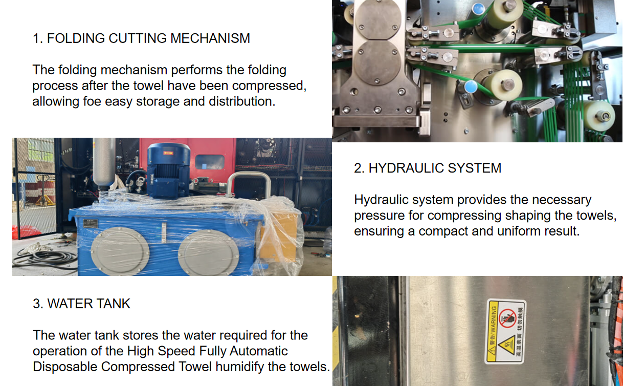 High Speed Fully Automatic Disposable Compressed Towel Machine