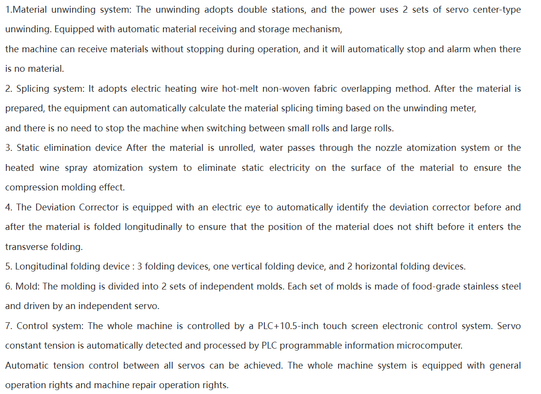 High Speed Fully Automatic Disposable Compressed Towel Machine