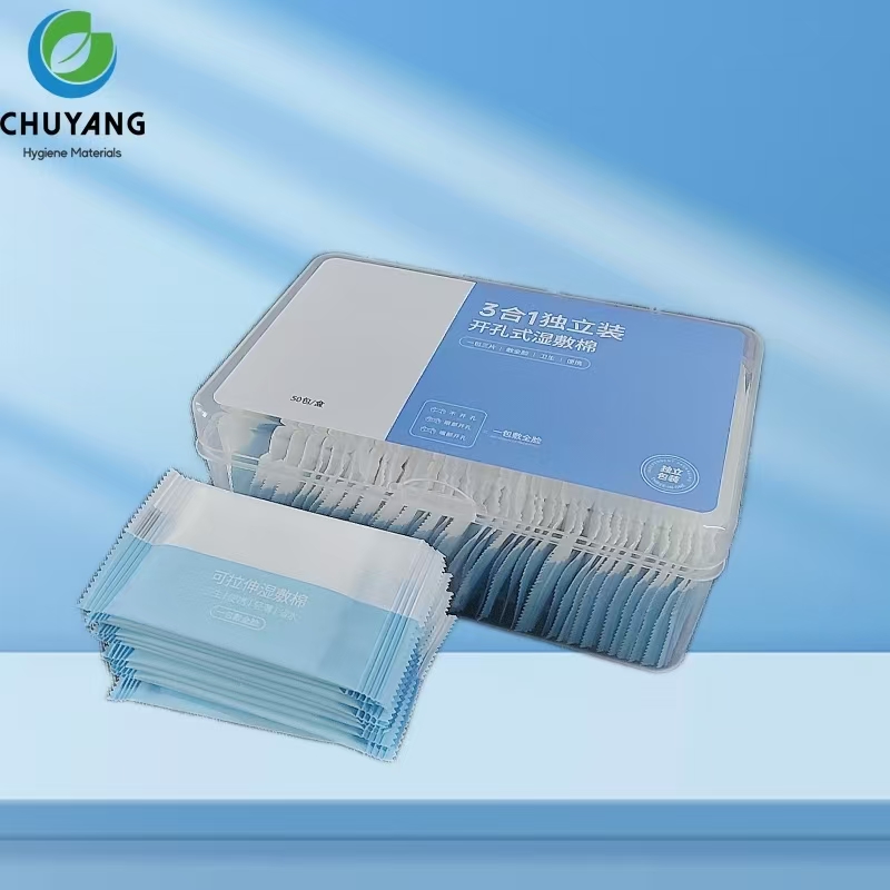 Cosmetic Three-in-One Makeup Hydrating Application Eye Opening Stretchable Wet Compress Cotton Pads