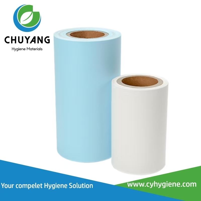 Customizable Printed Breathable/unbreathable Soft PE Film Baby&Adult Diaper Raw Materials
