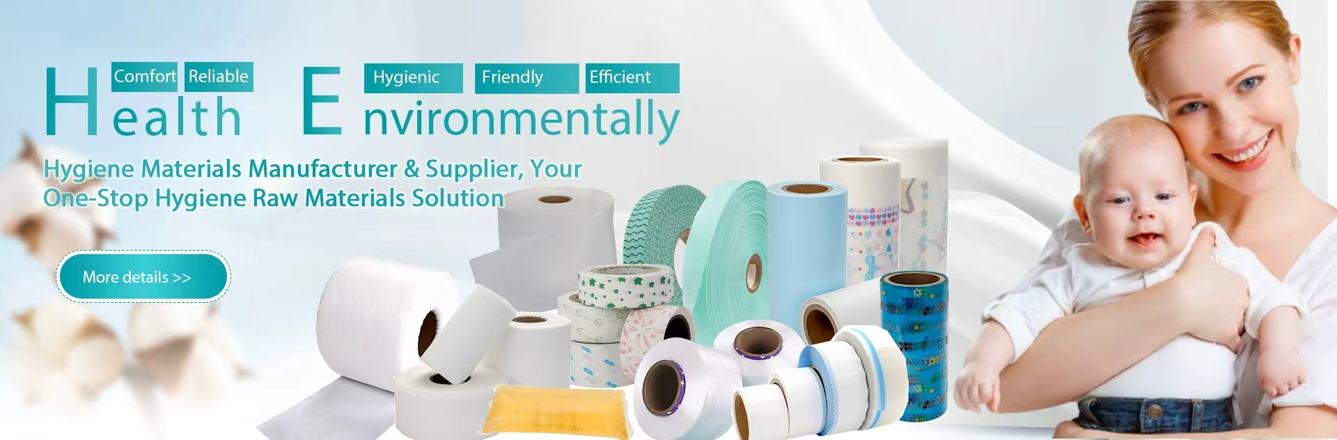 Hygiene Raw Materials for Diapers & Sanitary Products | One-Stop Supply Solution